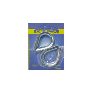 Dejuca - Thimble - Zink Plated - 10mm - 2/pkt - 2 Pack