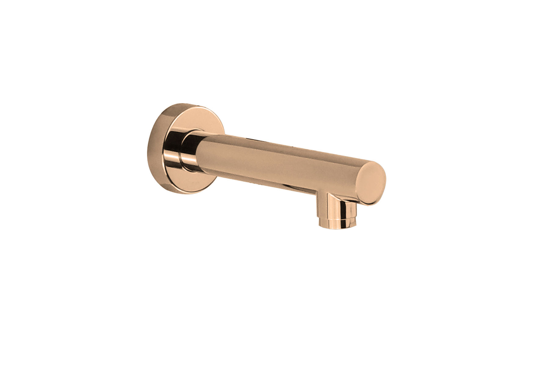 Devario Spout 180mm Round Brass- Rose Gold