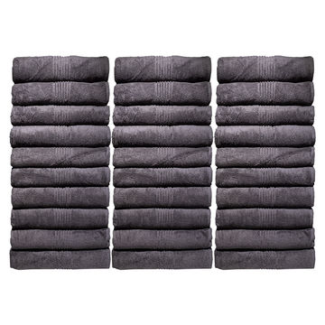 Bunty's Hotel Collection 600GSM 90x160cms Bath Sheets - 30 Pc Pack - Pavement