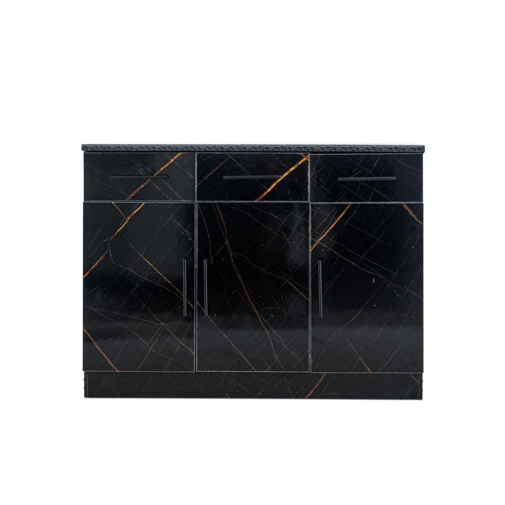3-Door Kitchen Base Cabinet 1200 mm – Modern Storage Unit with Easy-Clean Finish