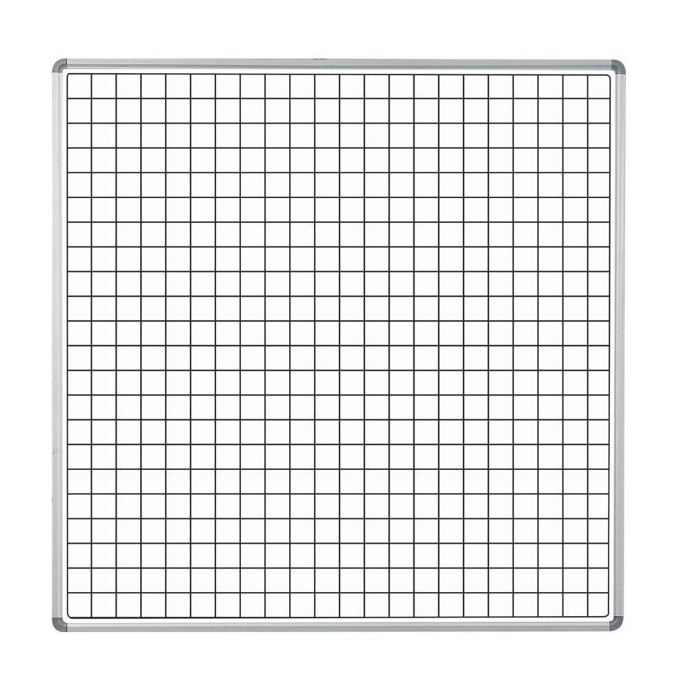 Educational Board Magnetic Whiteboard (1220*1210 - Squares and Lines - Swing Leaf - Option B)