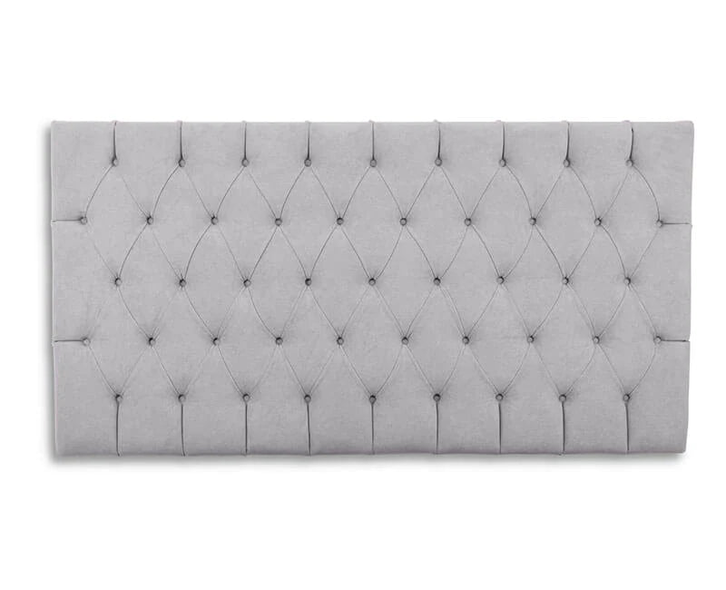 Ella Deep Buttoned Velvet Headboard - Three Quarter