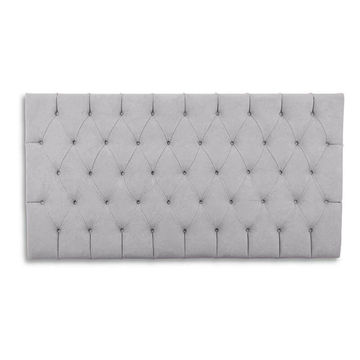 Ella Deep Buttoned Velvet Headboard - Three Quarter