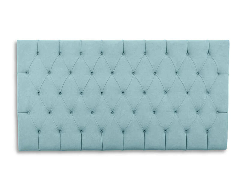 Ella Deep Buttoned Velvet Headboard- Single