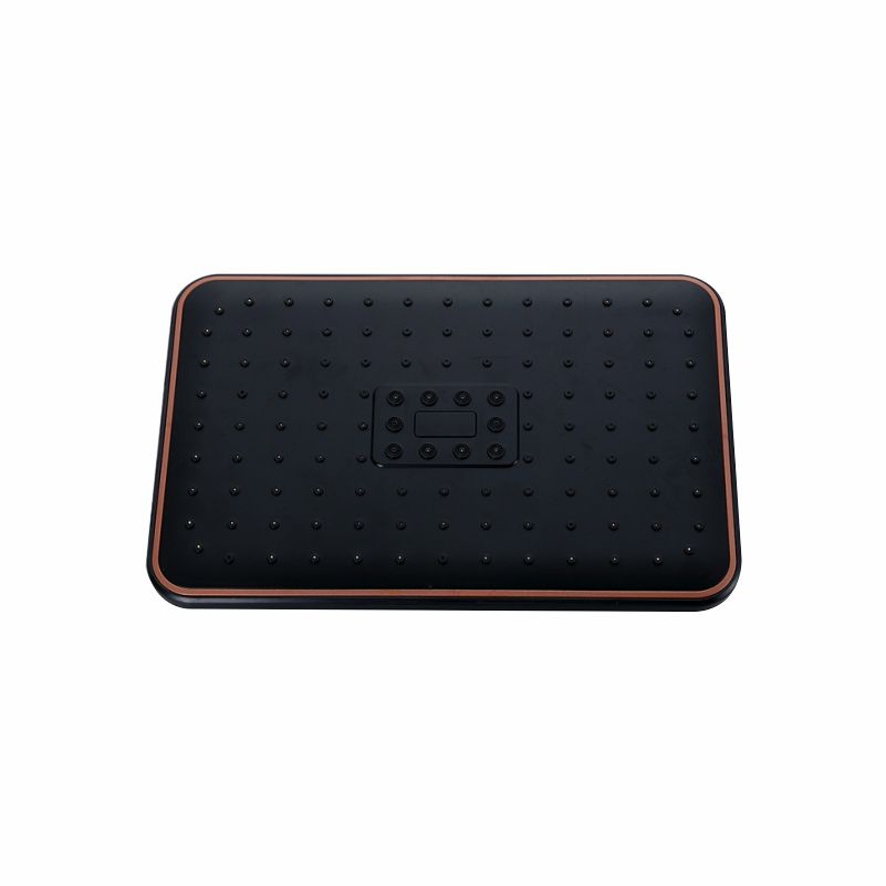 Black Rectangular Shower Head 25cm X 19cm W05