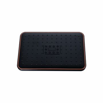 Black Rectangular Shower Head 25cm X 19cm W05