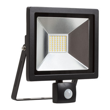 Eurolux - LED - 30w - Floodlight & Sensor - 4000K - Black