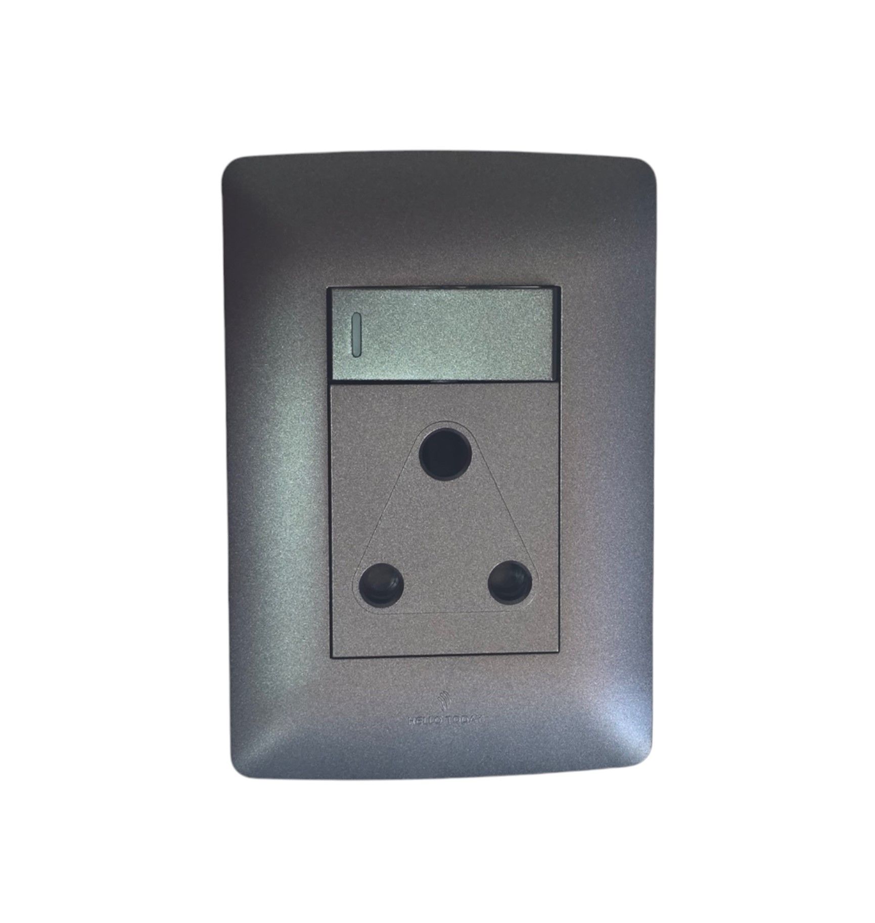 HT Single Plug Wall Socket Black 4x2