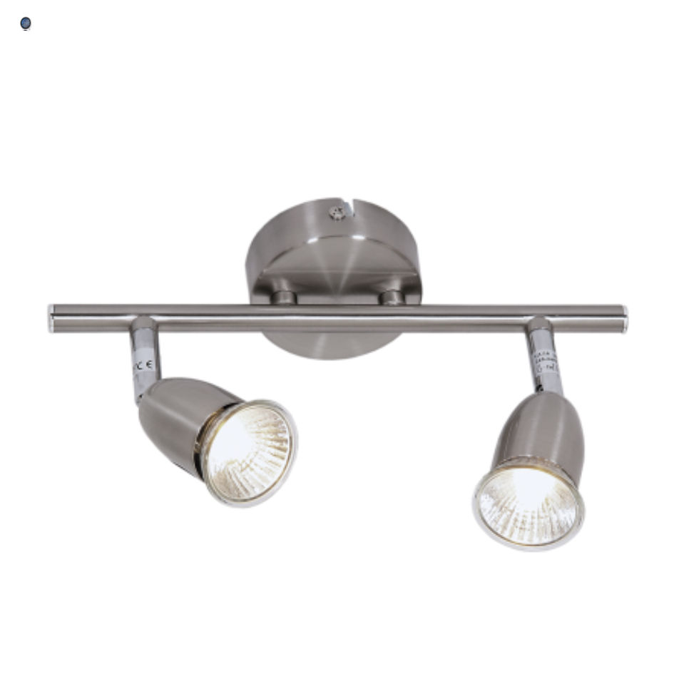 Satin Chrome Spotlight (2 x LED GU10)