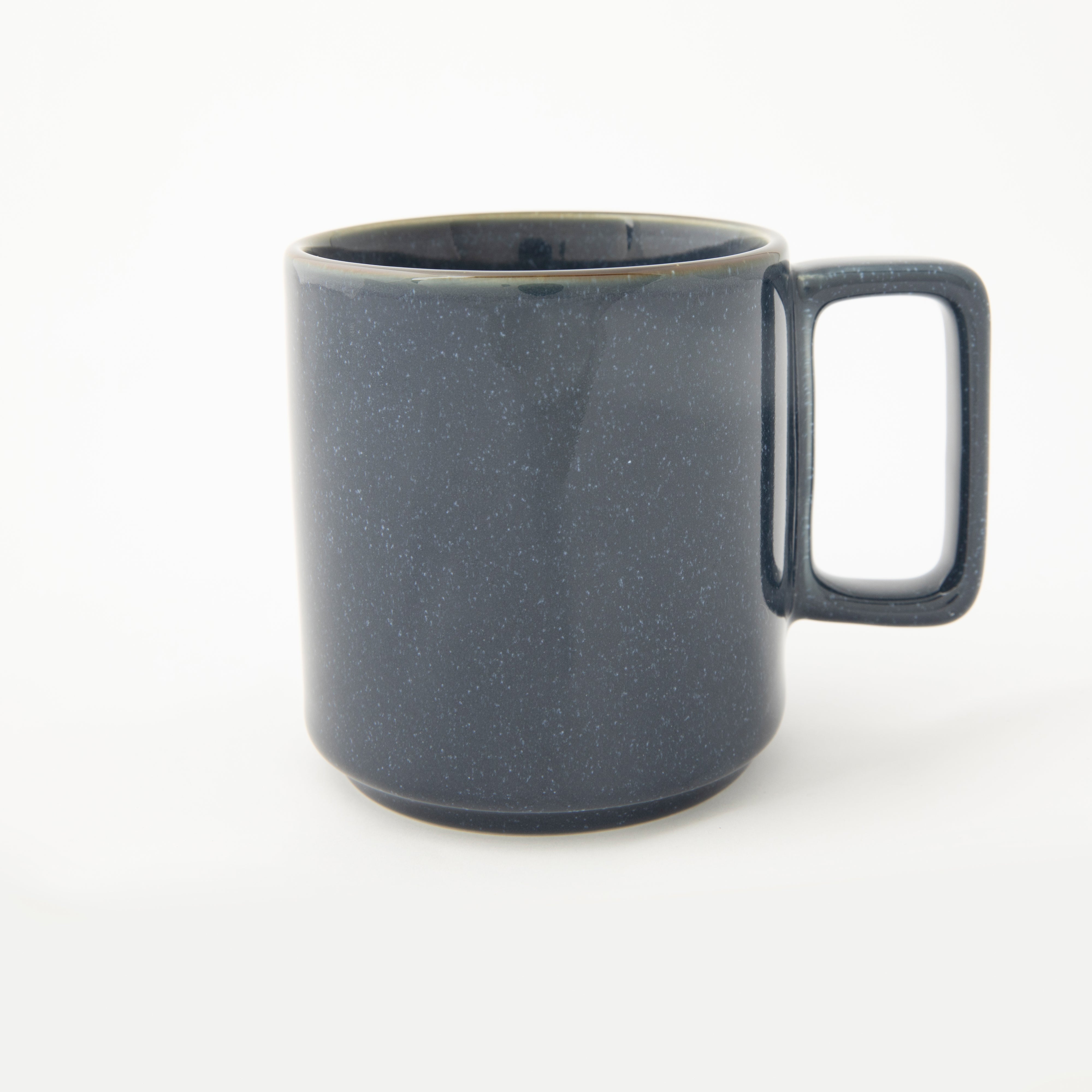 OMADA Flat Stackable Blue Mug Set of 4