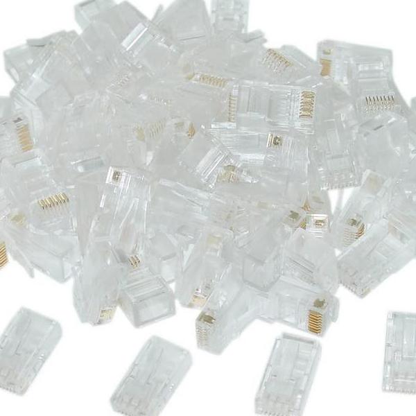Acconet Cat5E Rj45 Connectors, Stranded Solid Core, 50 Pack