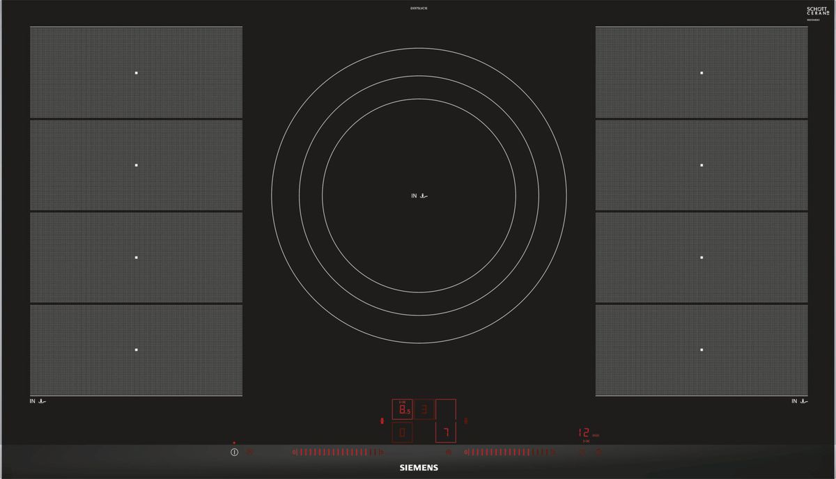 Siemens iQ700 90cm Flex Induction Ceramic Hob EX975LVC1E