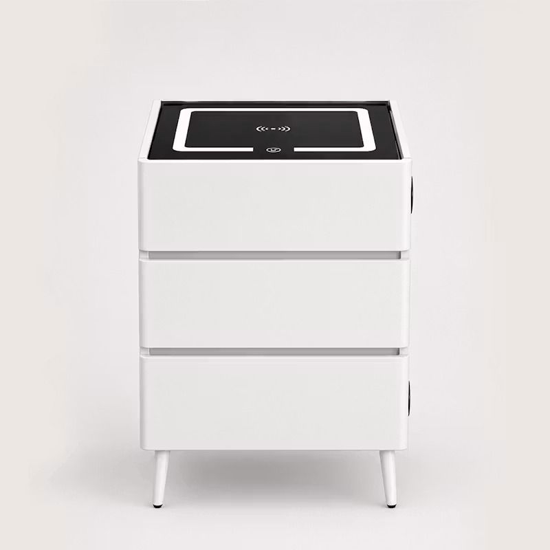 LBM FURN-Neo Smart Bedside Table- White