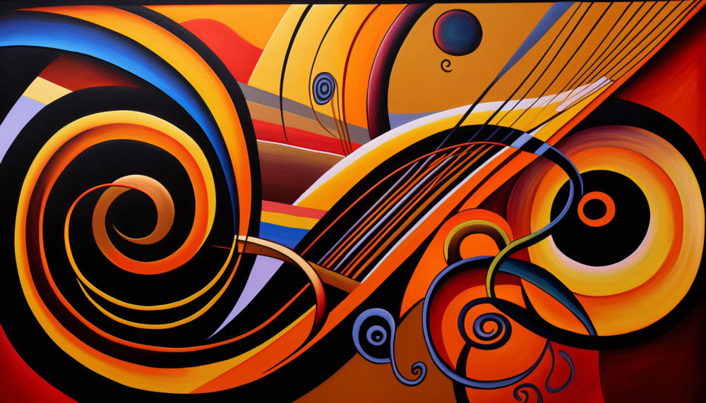 Canvas Wall Art - African Rhythm Abstract Painting - B1096 - [120 x 80 cm]