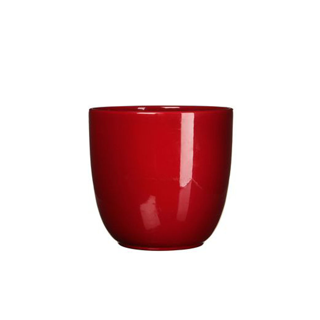 Tusca Round Pot - Dark Red - 13,5cm - Set of 6