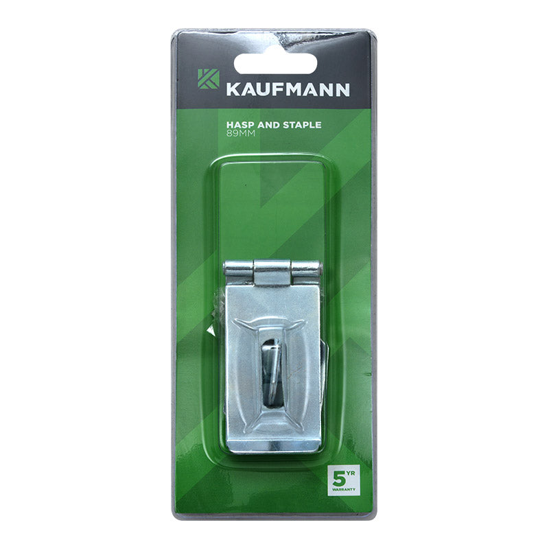 Kaufmann Hasp & Staple 90 Mm Safety Galv