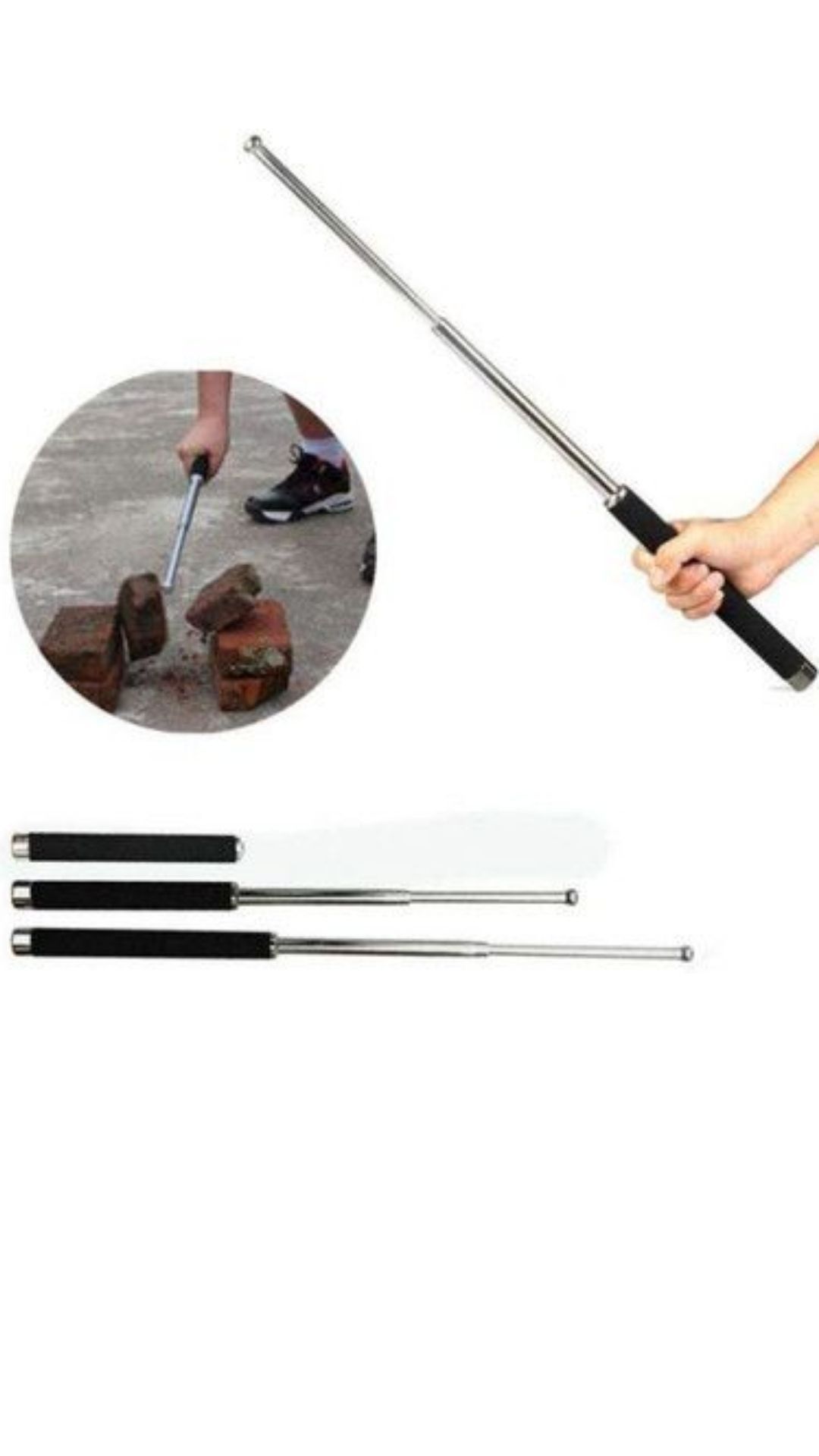 Stainless Steel Police Extendable Baton