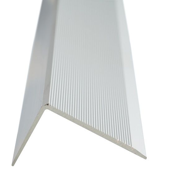 Aluminium Angle Edge Silver Undrilled 2500 x 44 x 28 Stair Profile Aluminium