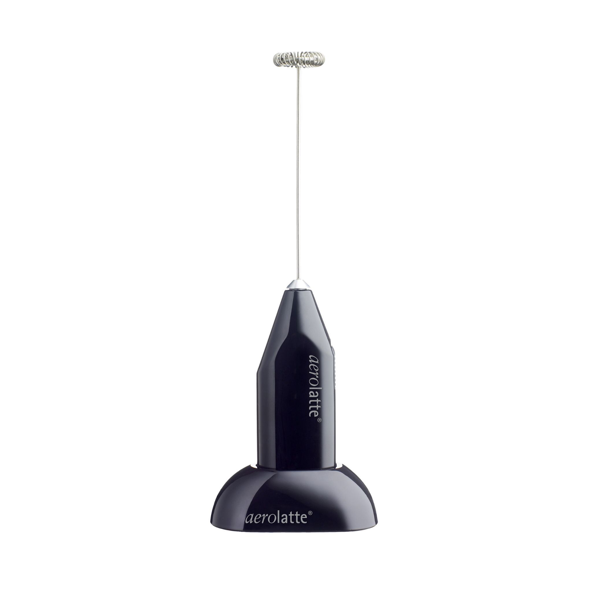 Black Aerolatte Milk Frother with Stand