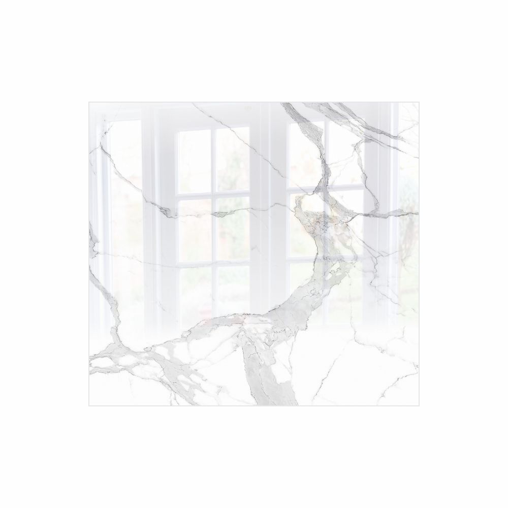 Decorative Glass Wall Tile (598 X 650 X 6mm) Marble