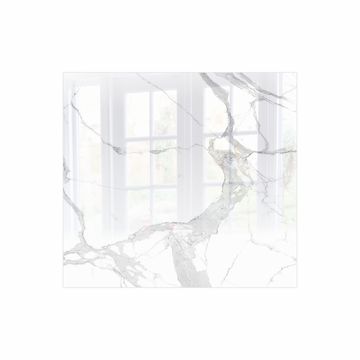 Decorative Glass Wall Tile (598 X 650 X 6mm) Marble