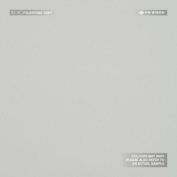 Folkstone Grey Gloss Melamine MDF Board T16mm x W1830mm x L2750mm