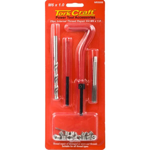 Thread Repair Kit 29Pc M6 X 1.0 X 1.5D Internal Thread Carded