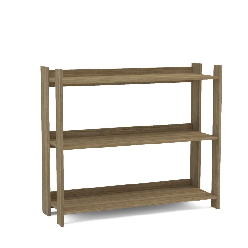 Platina Brown Low Bookcase