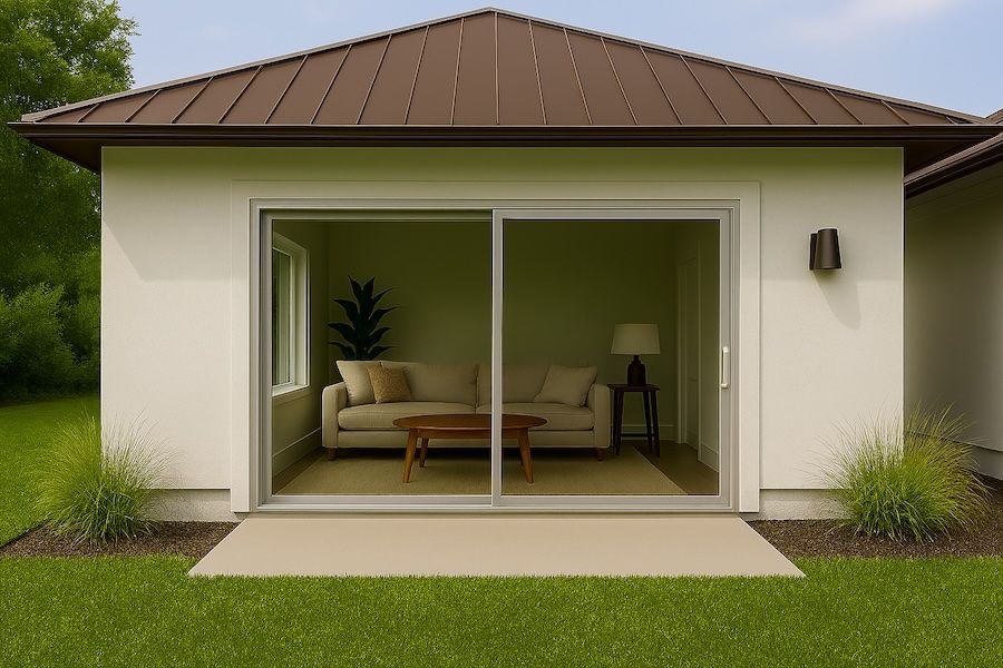 Kenzo - OX2721S - Aluminium Single Sliding Door 2.7mx2.1m Silver