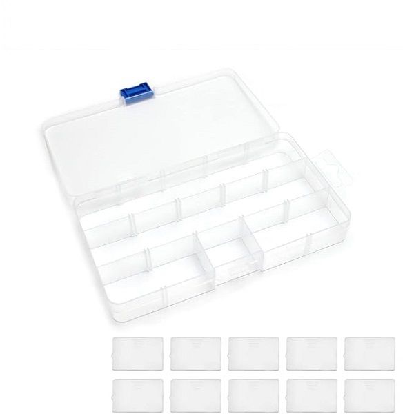 Compartment Storage Box With Adjustable Divider-JG20375668