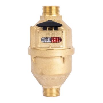 Water Meter 15mm Piston Type Brass