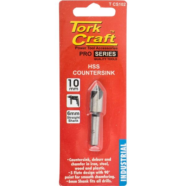 Countersink Hss 10Mm 90Deg. 5Flute 3/8