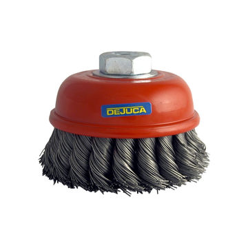 Dejuca - Wire Cup - Brush - 100mm - M14 - Thread - Knotted - 3 Pack