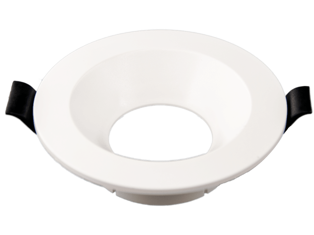 Straight Poly Carbonate Downlight Fitting - White