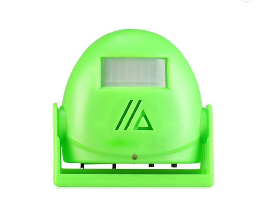 Wireless Infrared Motion Sensor Voice Prompter Warning Alarm/Doorbell-Green