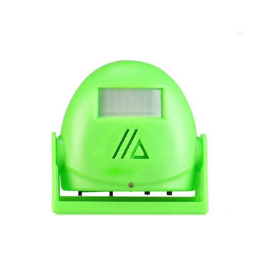 Wireless Infrared Motion Sensor Voice Prompter Warning Alarm/Doorbell-Green