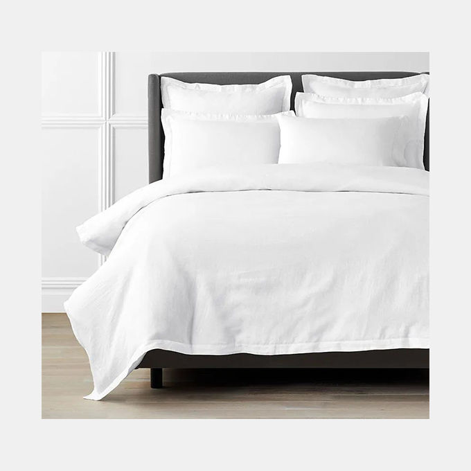 Rey's Fine Linen - Premium Collection - Oxford Duvet Cover Set - Optical White - Super King(01pc pack)
