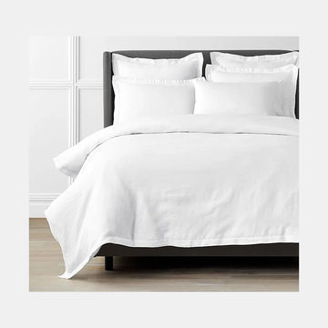 Rey's Fine Linen - Premium Collection - Oxford Duvet Cover Set - Optical White - Super King(01pc pack)