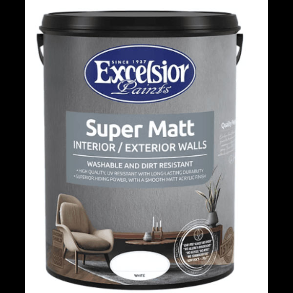 Premium Super Matt Acrylic White 5l