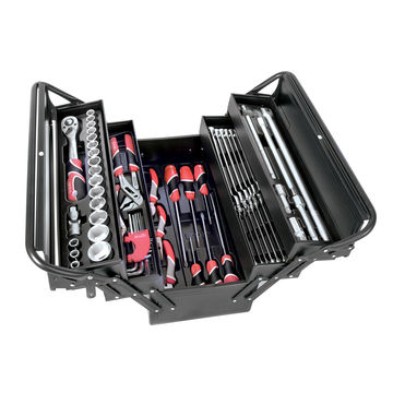 64 PC CANTILEVER TOOL BOX WITH TOOLS