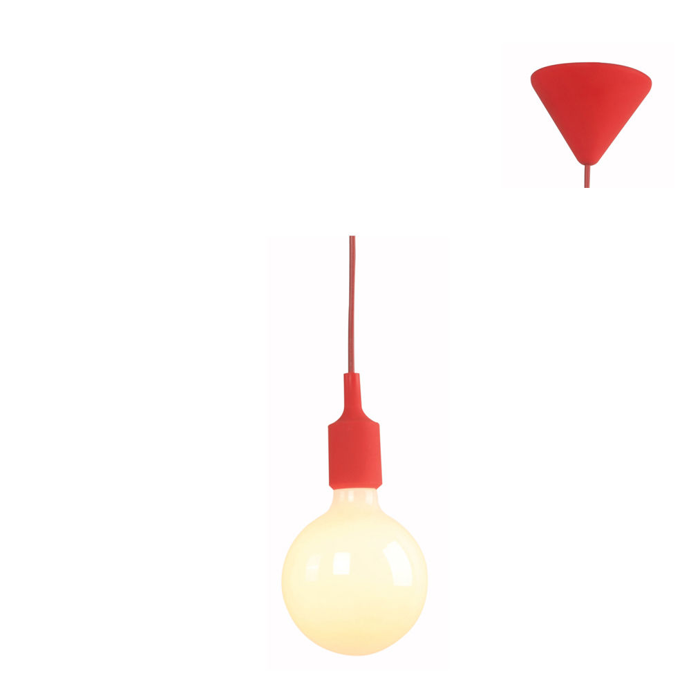 Silicone - Pendant - Red - 4 Pack