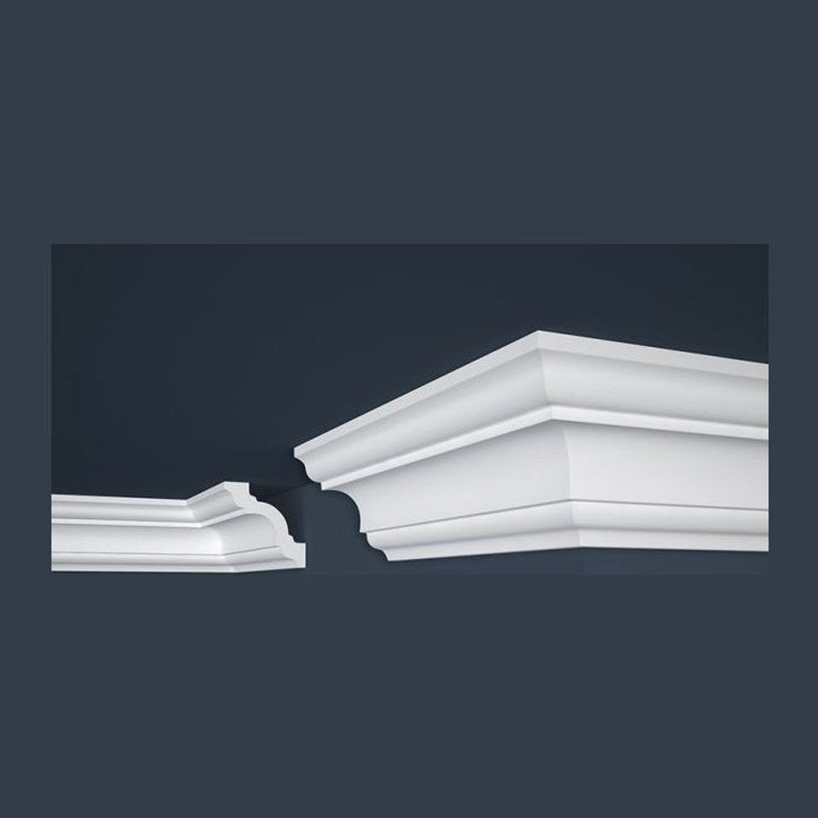 Marbet Design E-16 Ceiling Cornice 96x96 mm - 2000 mm - White
