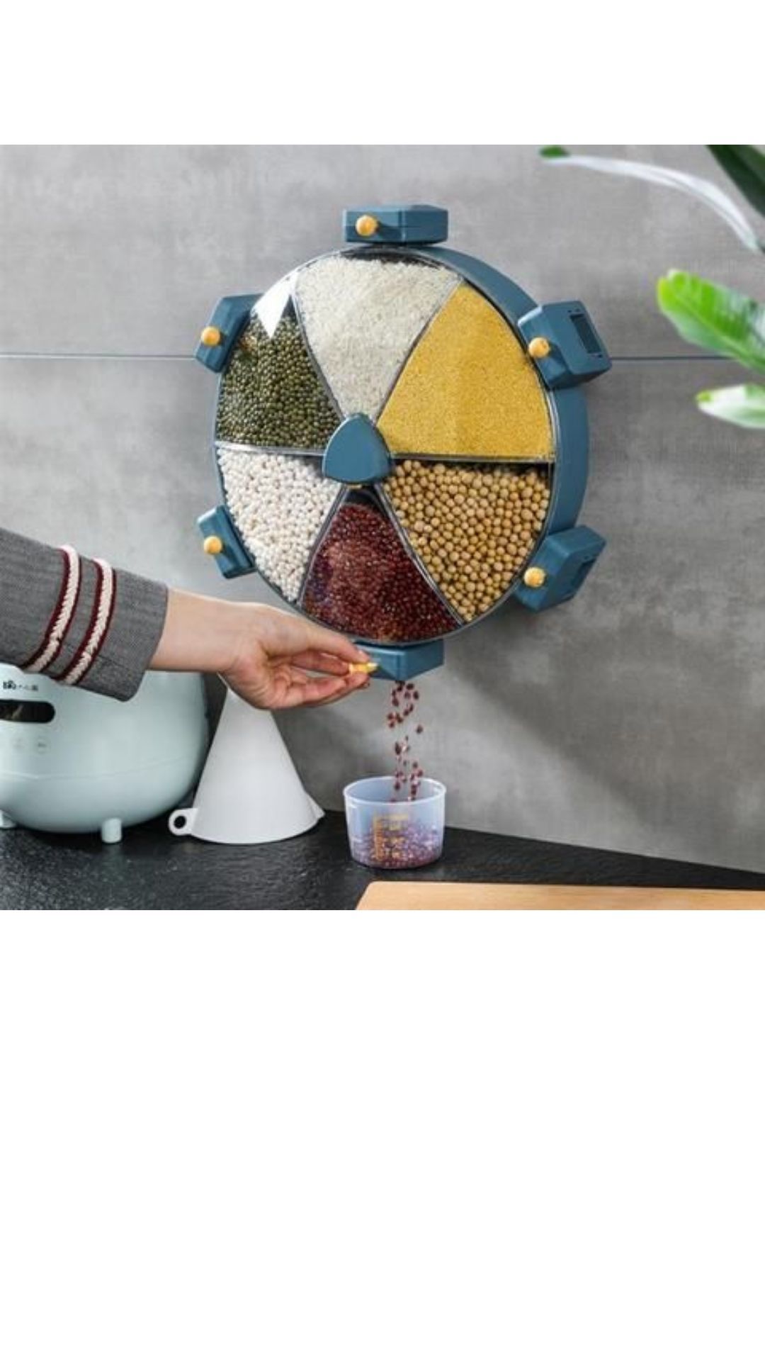 Wall Mounted 360 Degree Rotatable Cereals Grain Storage