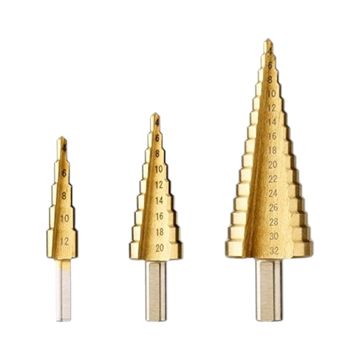 Drill Bit  Step HSS  Set 3pc
