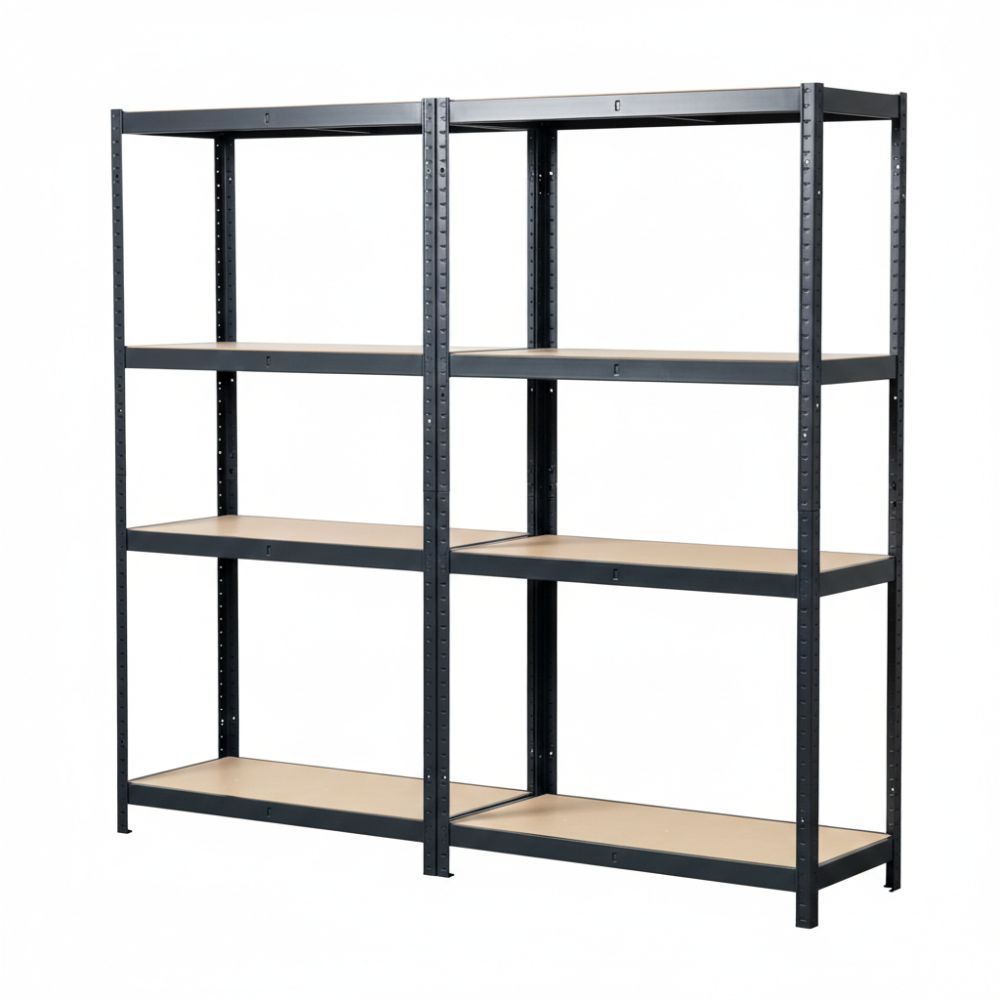 FINERY- 4 Layer Shelf Matt Black (PACK OF 2)