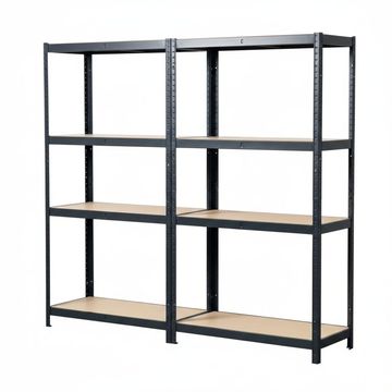 FINERY- 4 Layer Shelf Matt Black (PACK OF 2)