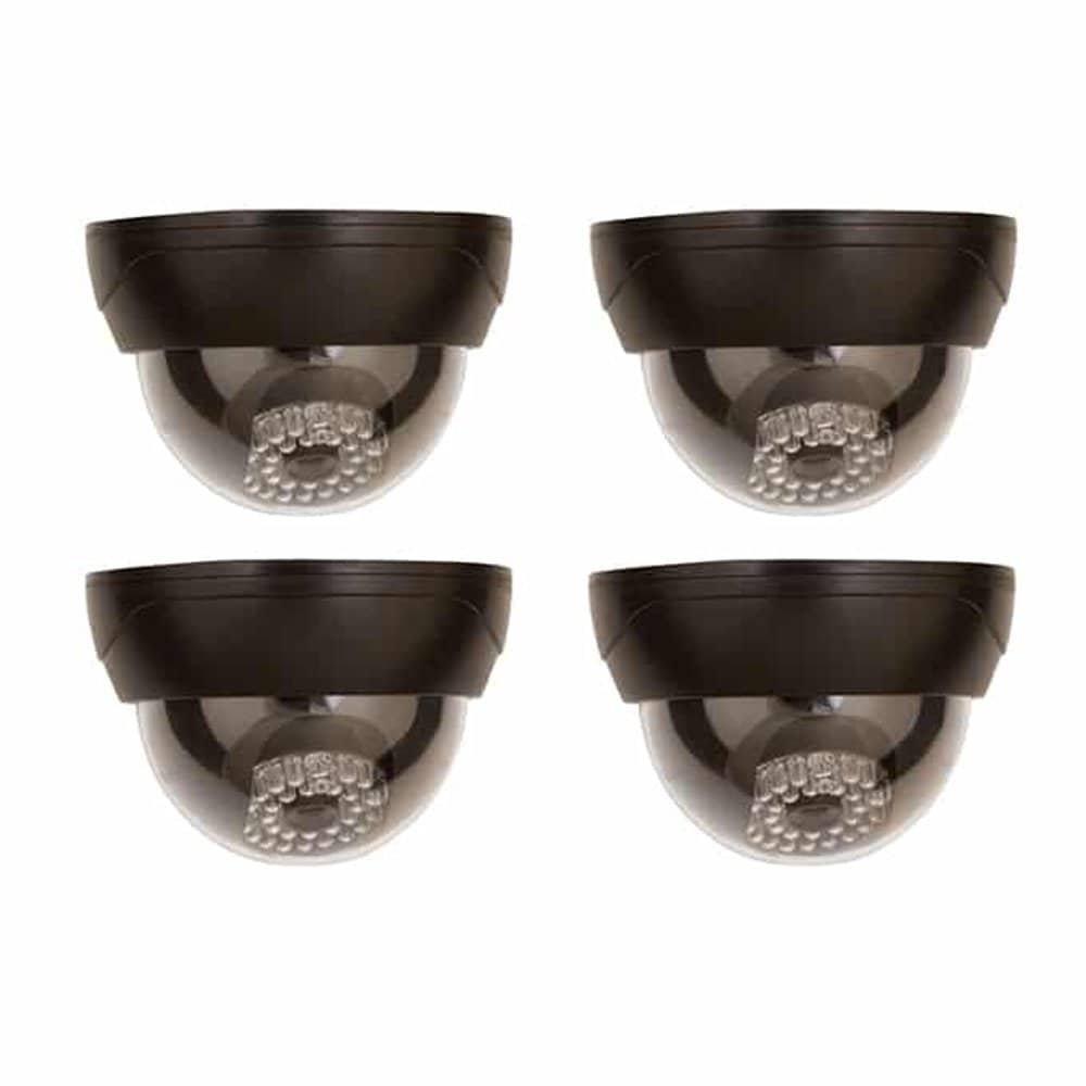 Killer Deals Indoor/Outdoor Dome Dummy Camera With Flashing LED x4 Combo