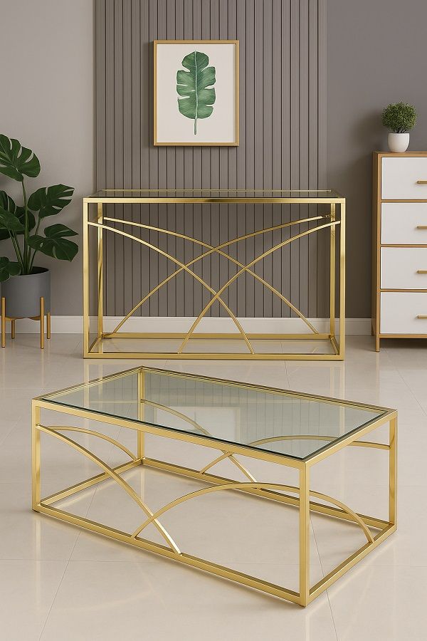 Prestige Home - Corp Console Table and Corp Coffee Table Set Combo