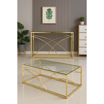 Prestige Home - Corp Console Table and Corp Coffee Table Set Combo