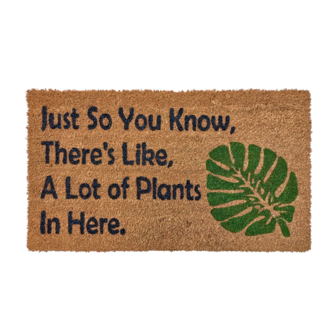 Matnifique Coir Design Doormat - Plants 700 x 400 x 14mm